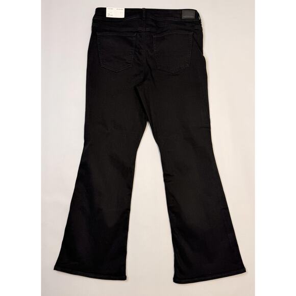 American Eagle Jeans Womens 16 Black Kick Boot Next Level Stretch 33W - Picture 2 of 14